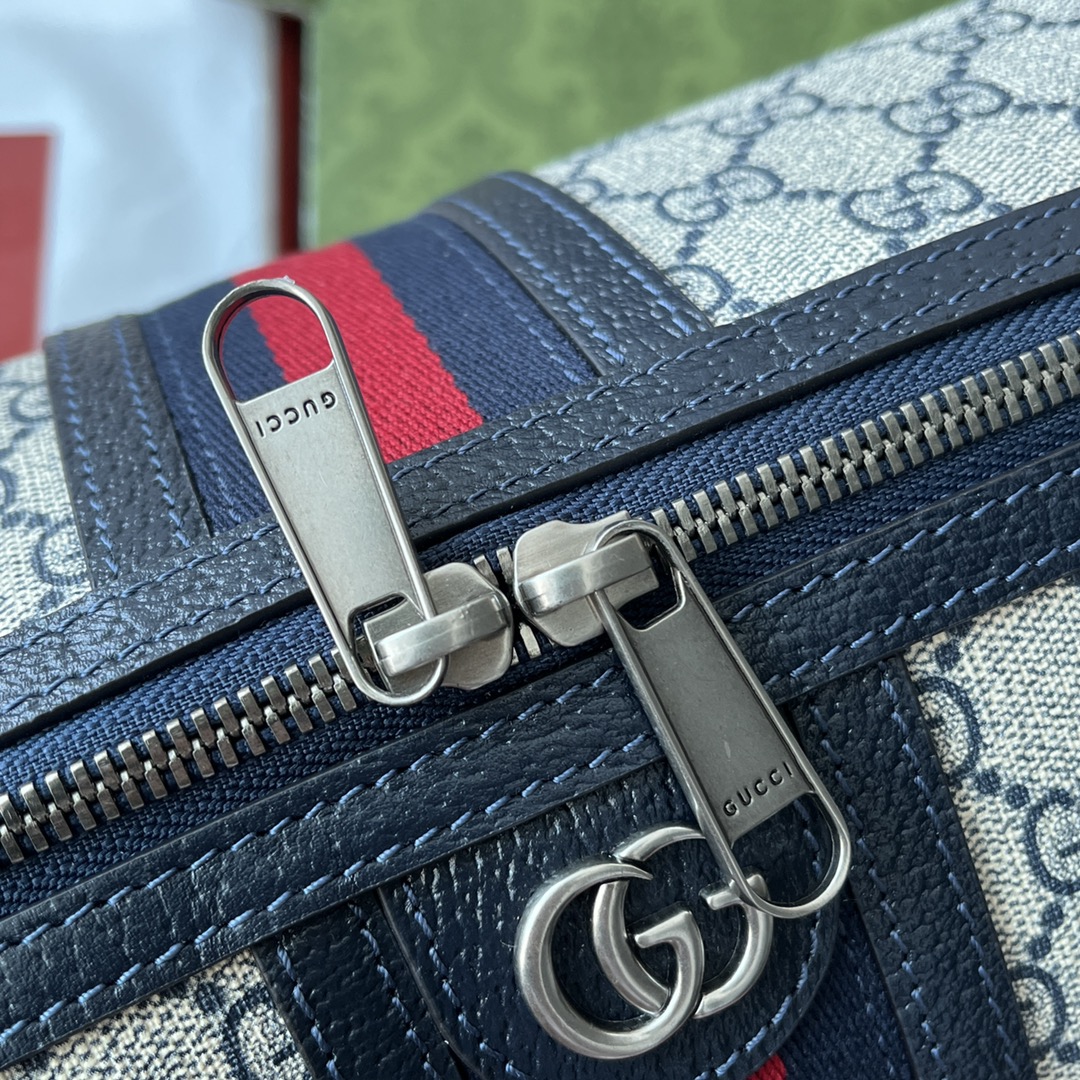 Pre-Owned Gucci Ophidia GG Monogram Shoulder Bag - Vintage Leather, Canvas, and Cotton